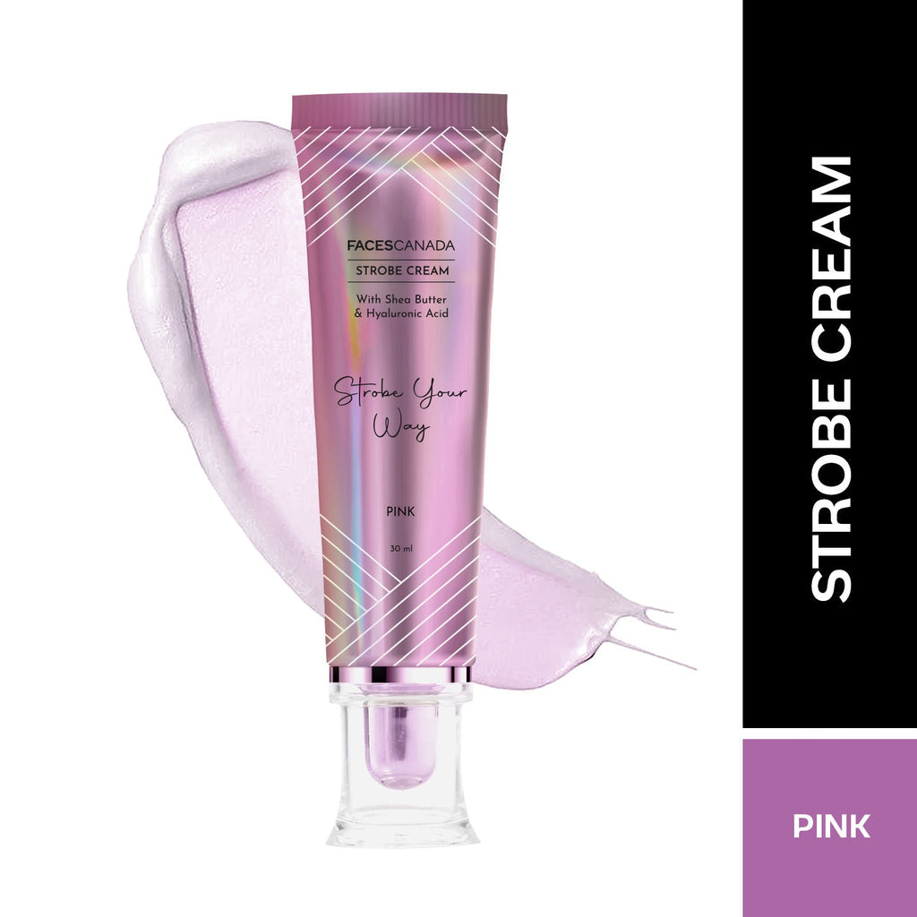 Faces Canada Strobe Cream Primer + Highlighter + Moisturizer With Hyaluronic Acid