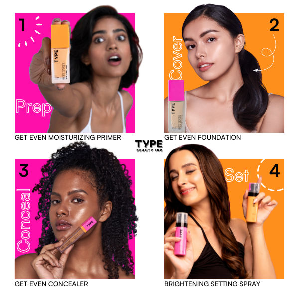 Type Beauty Lightweight Serum Foundation with SPF 50 PA++++ Vit C For Dark Spots