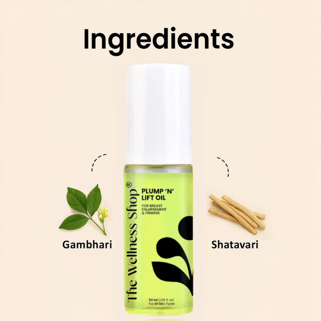 The Wellness Shop Plump 'N' Lift Oil for Breast Enlargement and Firming