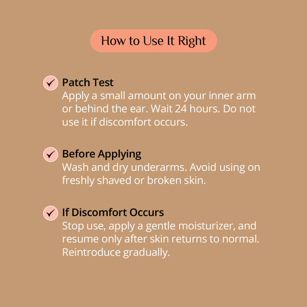 Carmesi Glow Revive Underarm Roll On, Rice Water, AHAs for Pigmentation & Odour Control