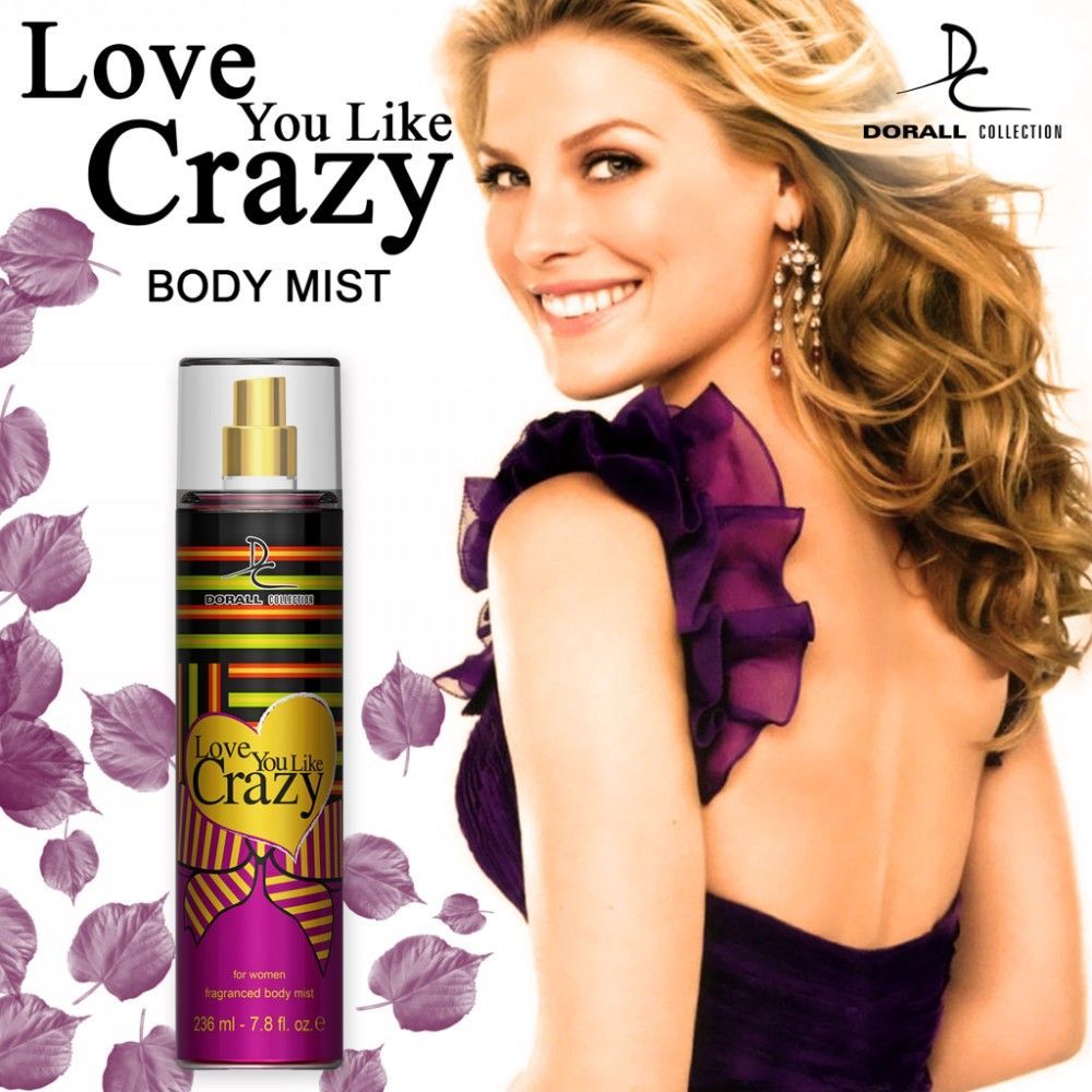 Dorall Collection Love You Like Crazy Fragrance Body Mist For Women