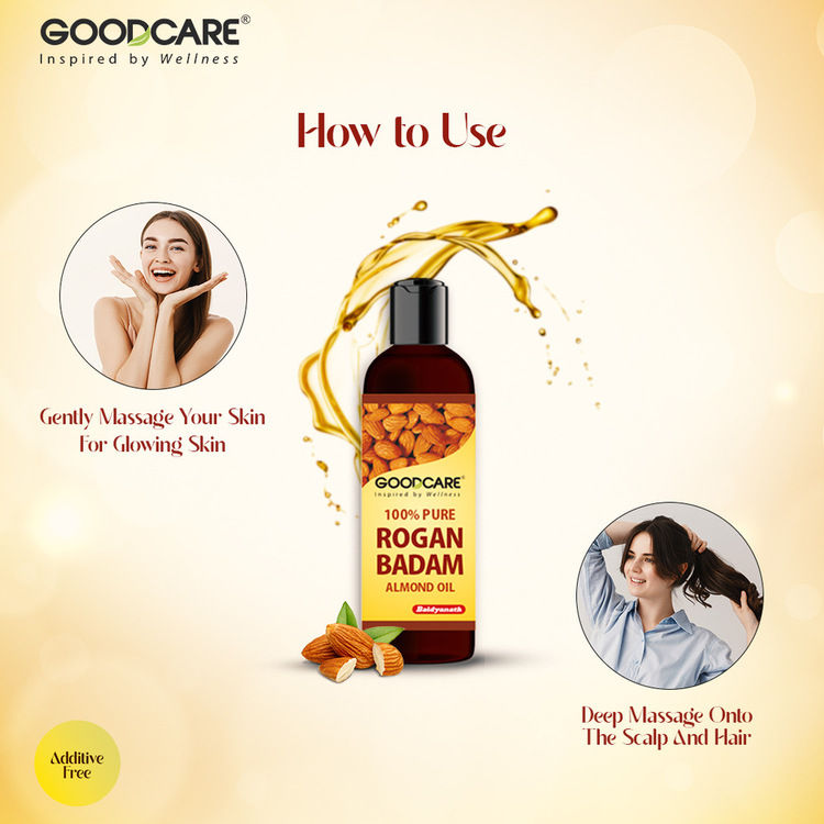 GOODCARE Rogan Badam Oil Pure Ayurvedic Almond Oil for Hair Growth and Glowing Skin