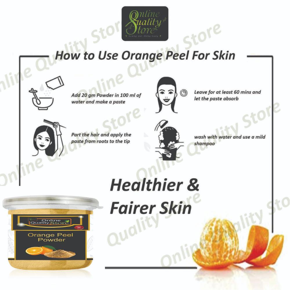 Online Quality Store Orange Peel Powder For Skin Whitening