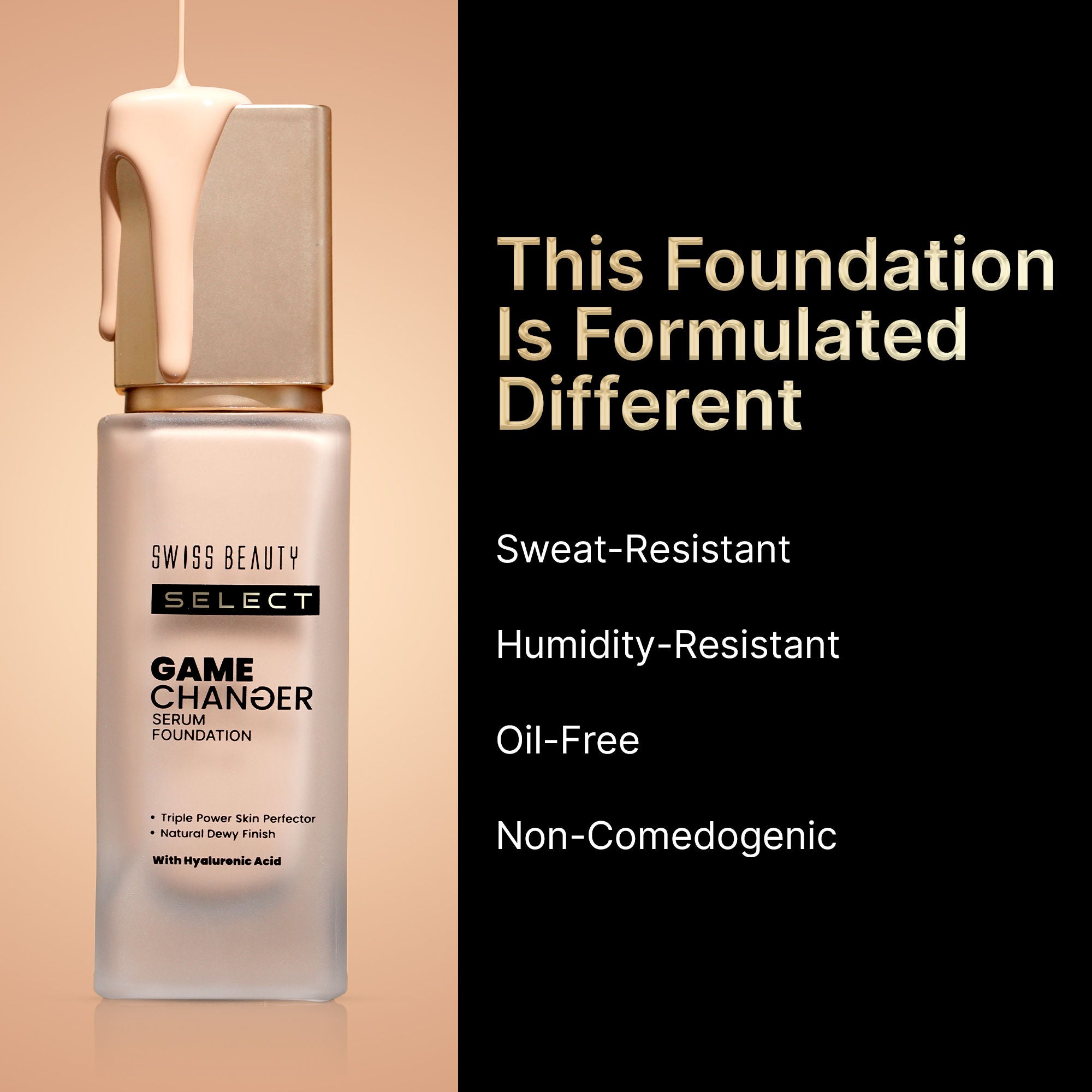 Swiss Beauty Select Game Changer Serum Foundation With Natural and Dewy Finish