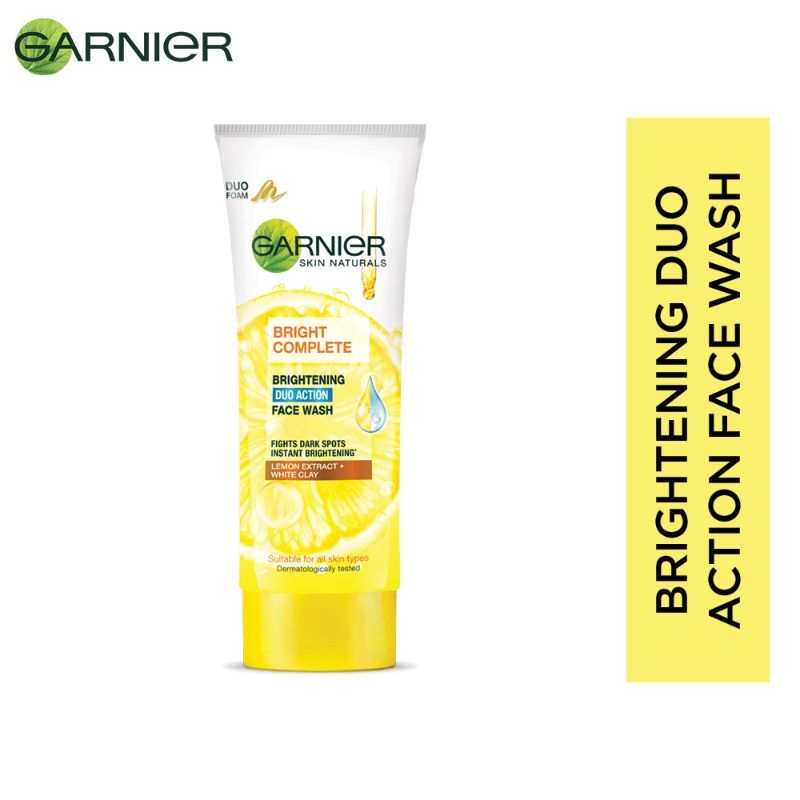 Garnier Bright Complete Brightening Duo Action Face Wash