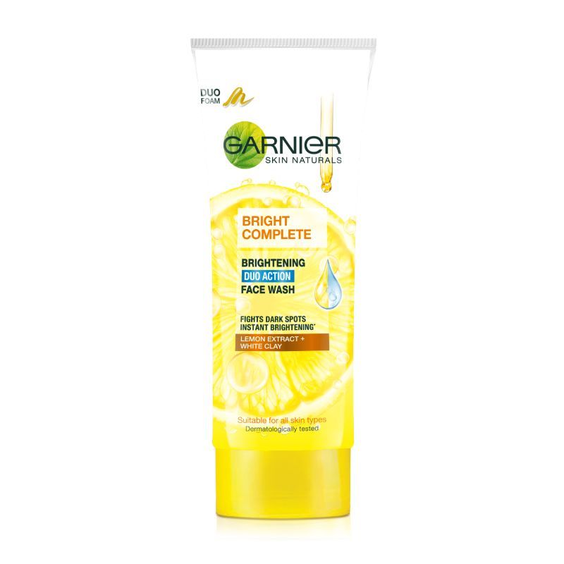 Garnier Bright Complete Brightening Duo Action Face Wash
