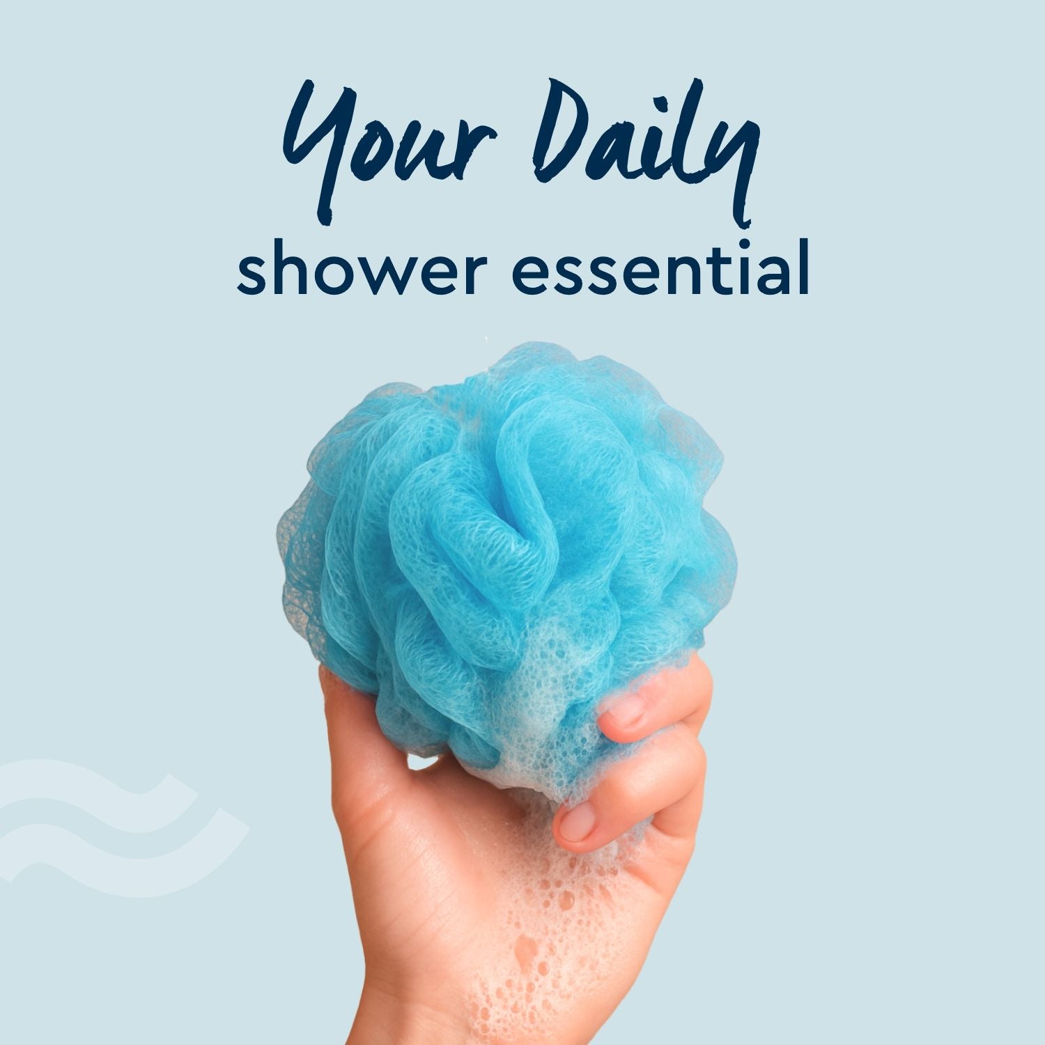 GUBB Luxe Gently Exfoliating Bath Sponge Round Loofah For Women & Men - Arctic