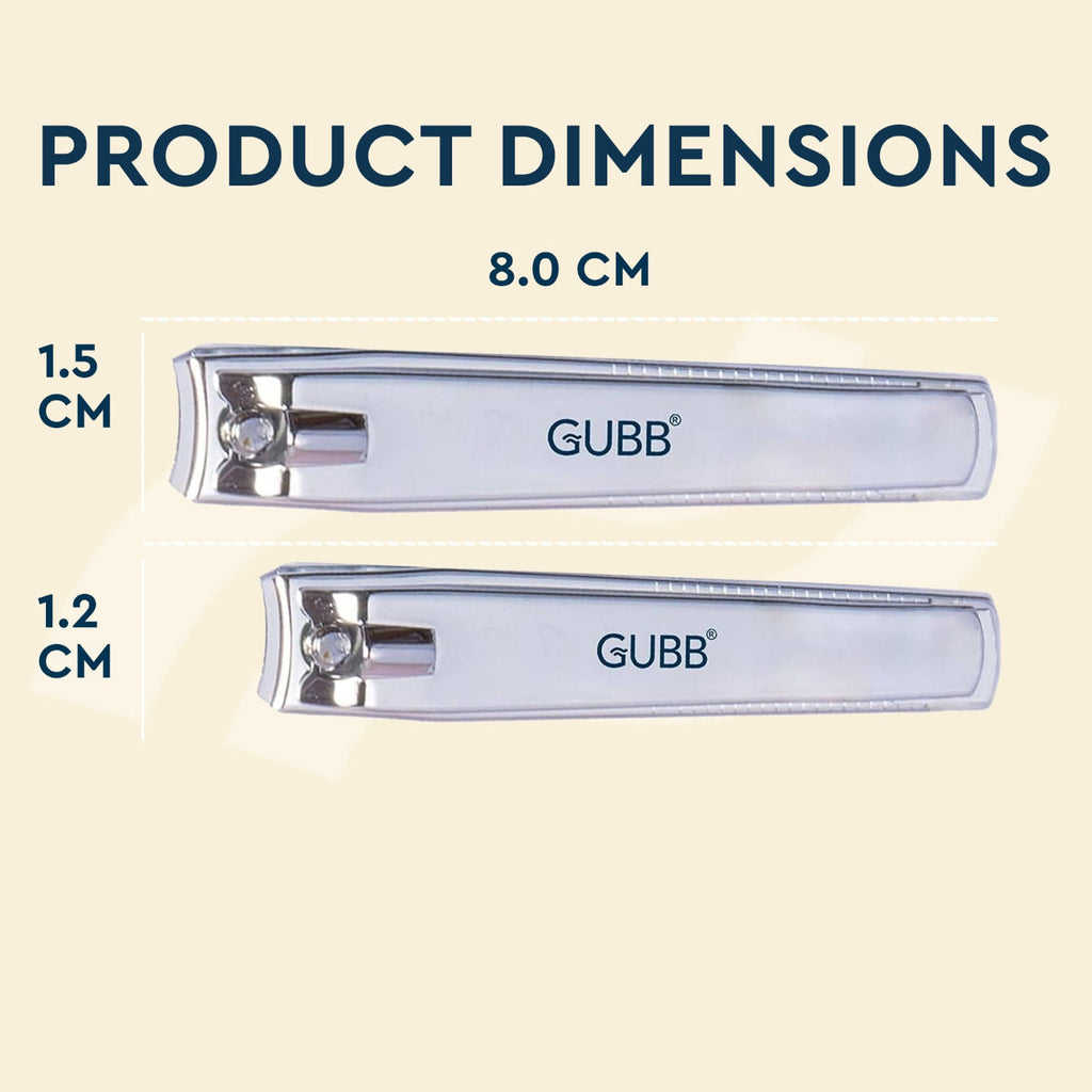 GUBB Nail Cutter Set For Women & Men Toe Nail Clipper & Finger Nail Cutter (Large & Medium)
