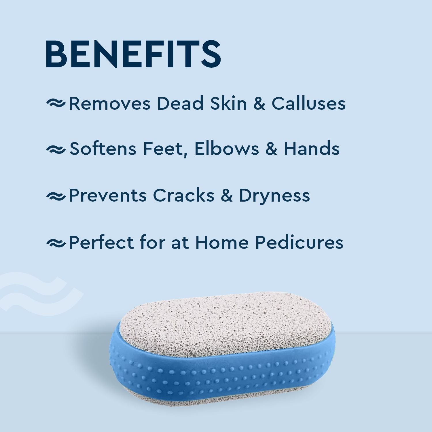 GUBB Pumice Stone For Feet Dead Skin Removal, Pedicure Tool With Rubber Grip