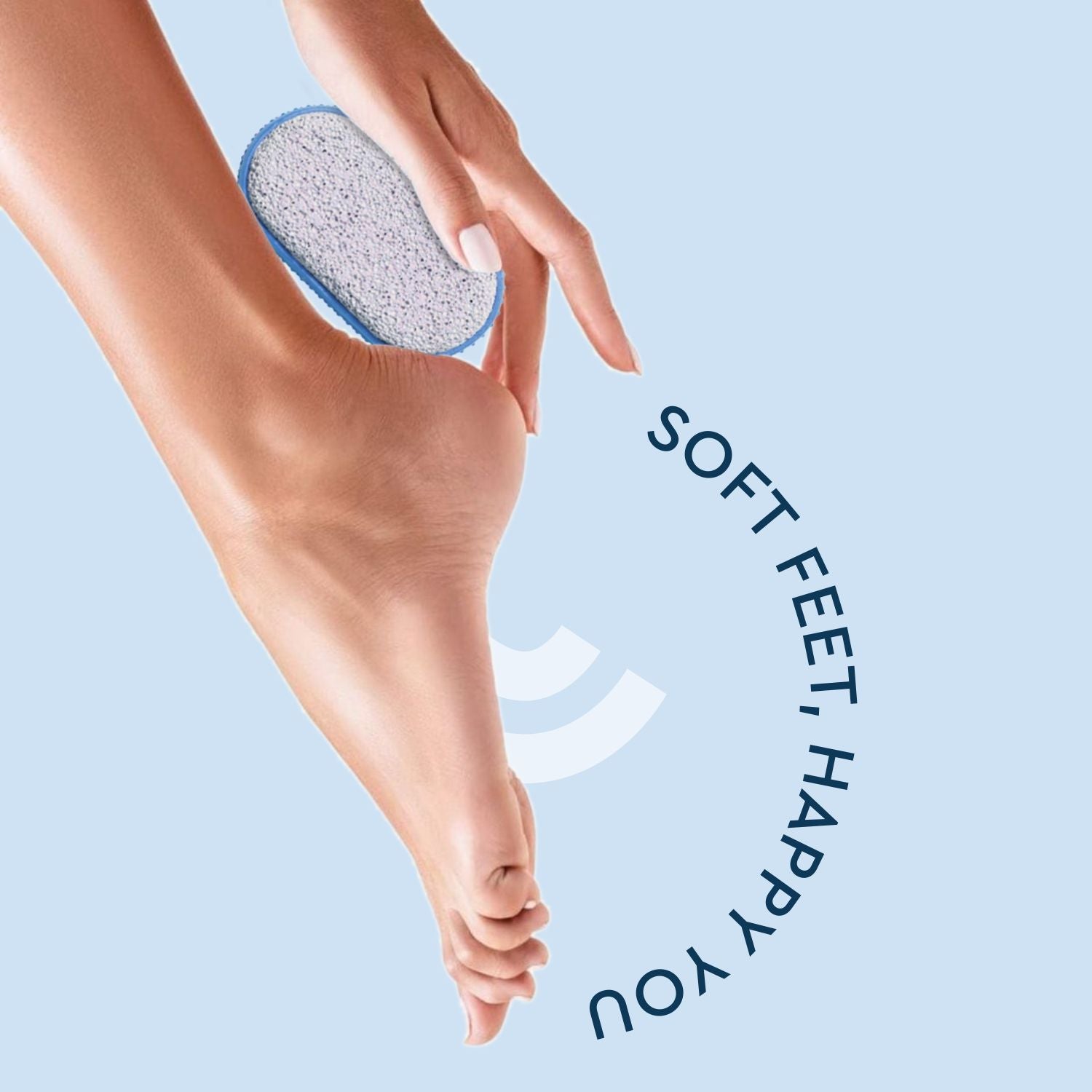 GUBB Pumice Stone For Feet Dead Skin Removal, Pedicure Tool With Rubber Grip