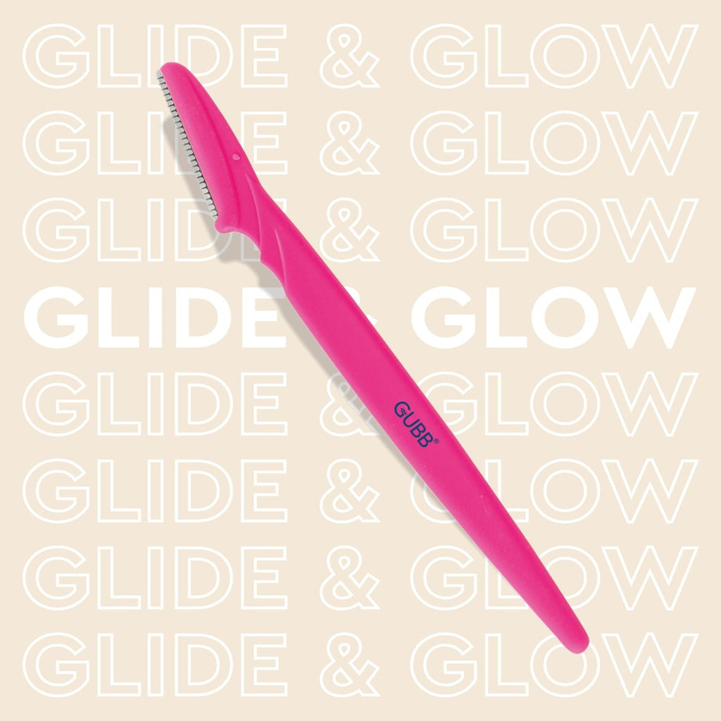 GUBB Face & Eyebrow Razor - Can Be Used On Upper Lips, Chin, Peach Fuzz, 3 pcs