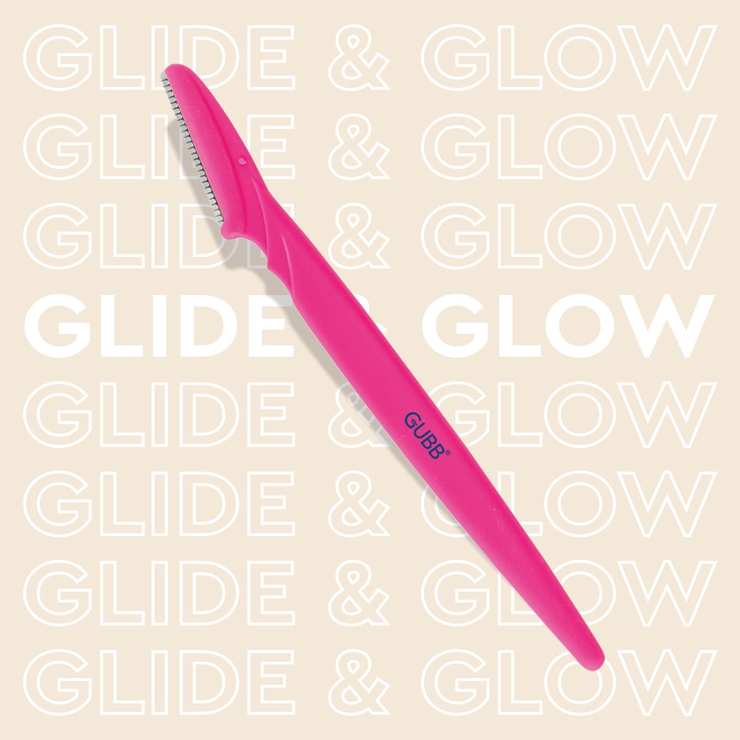 GUBB Face & Eyebrow Razor - Can Be Used On Upper Lips, Chin, Peach Fuzz, 3 pcs