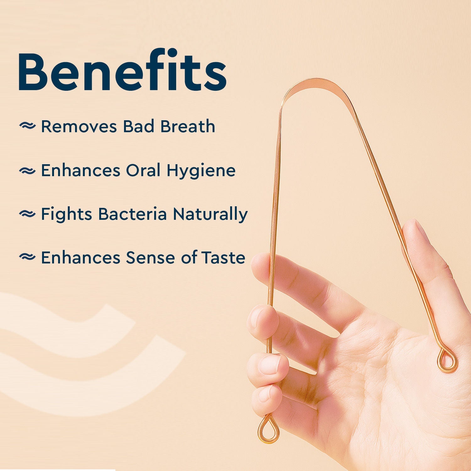 GUBB Copper Tongue Cleaner (round)
