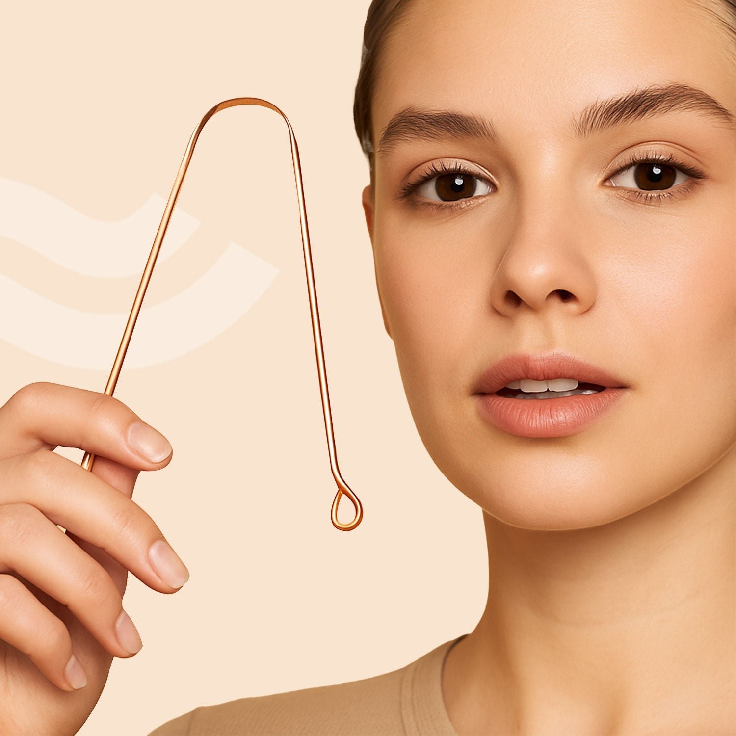GUBB Copper Tongue Cleaner (round)