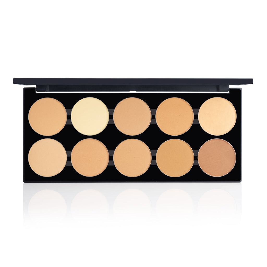 PAC Studio HD Powder Foundation Palette - Oil Control, Medium to Full Coverage & Even Natural Finish