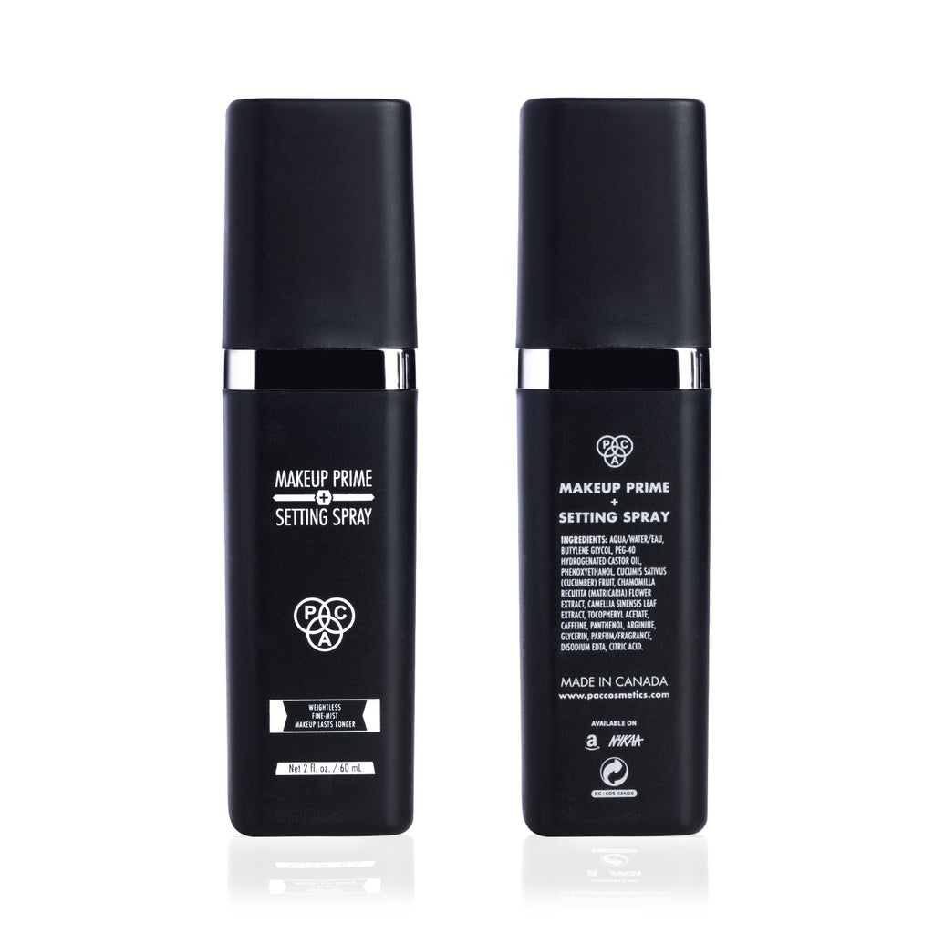 PAC Makeup Prime and Setting Spray - Lightweight Mist, Preps & Hydrates Skin, Sets Makeup Flawlessly