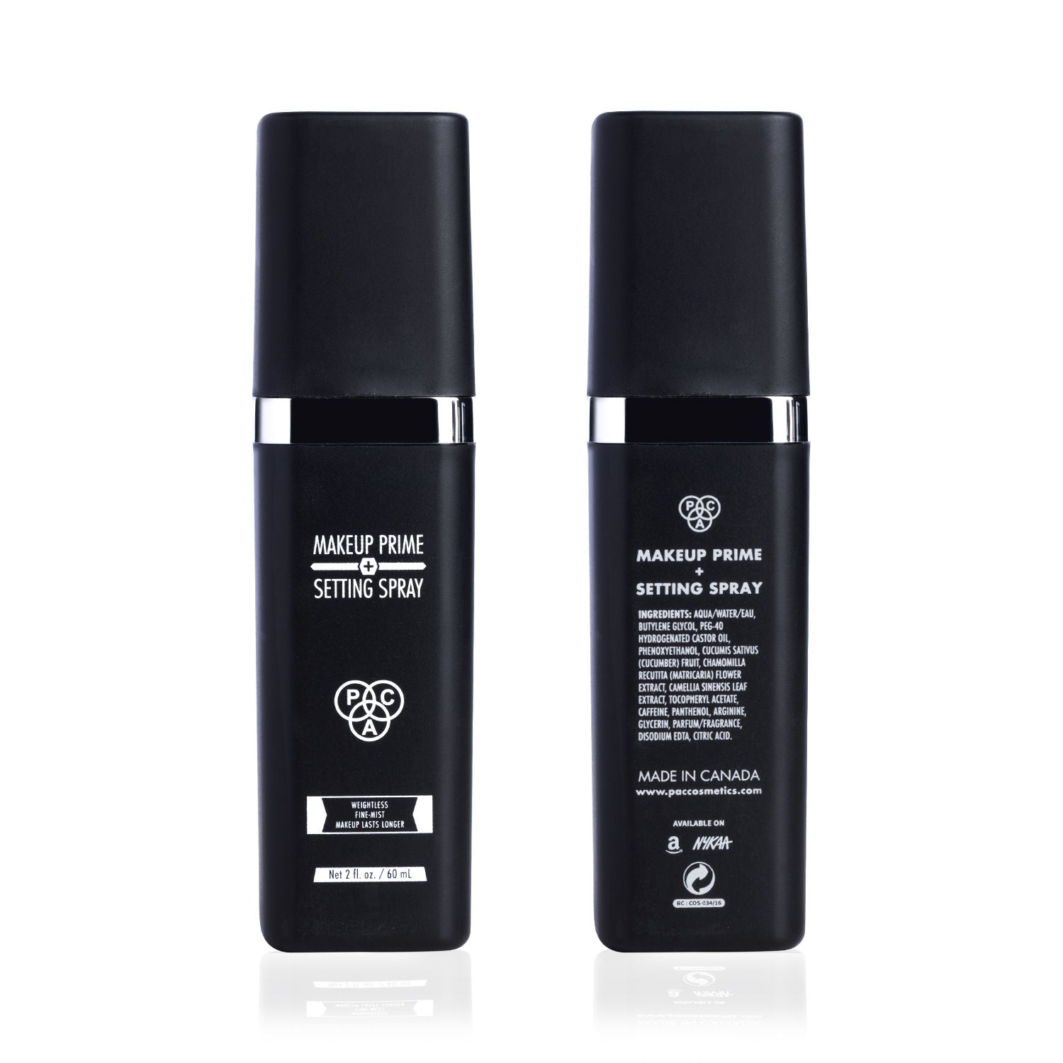 PAC Makeup Prime and Setting Spray - Lightweight Mist, Preps & Hydrates Skin, Sets Makeup Flawlessly