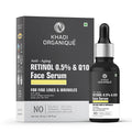 Khadi Organique Retinol 0.5% + Q10 Face Serum for Aging, Wrinkles, Fine Lines & Boost Collagen 30ml