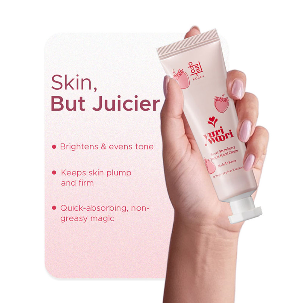 yuri woori Sweet Strawberry Pocket Hand Cream