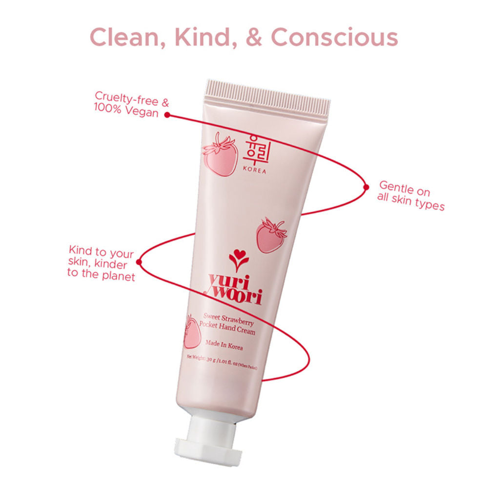 yuri woori Sweet Strawberry Pocket Hand Cream
