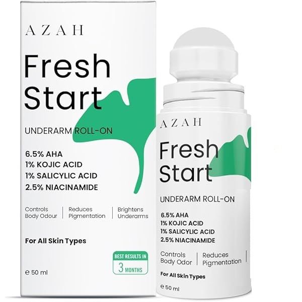 Azah Fresh Start Premium 6.5% Aha Underarm Roll-On