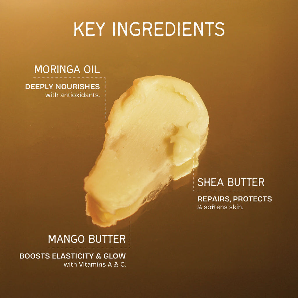 The Bare Bar Vanilla Body Butter - Deeply moisturizing vanilla cream with natural butters