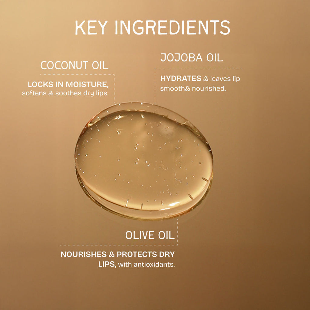 The Bare Bar Lemon Mint Lip Oil - Cooling, Refreshing Oils for Inflammation-Free Lips