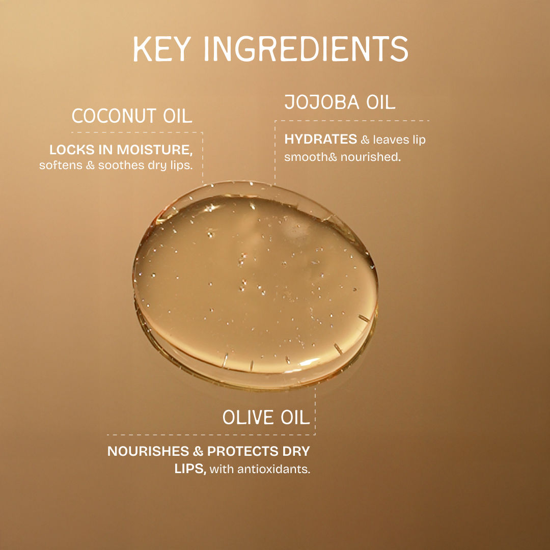The Bare Bar Lemon Mint Lip Oil - Cooling, Refreshing Oils for Inflammation-Free Lips