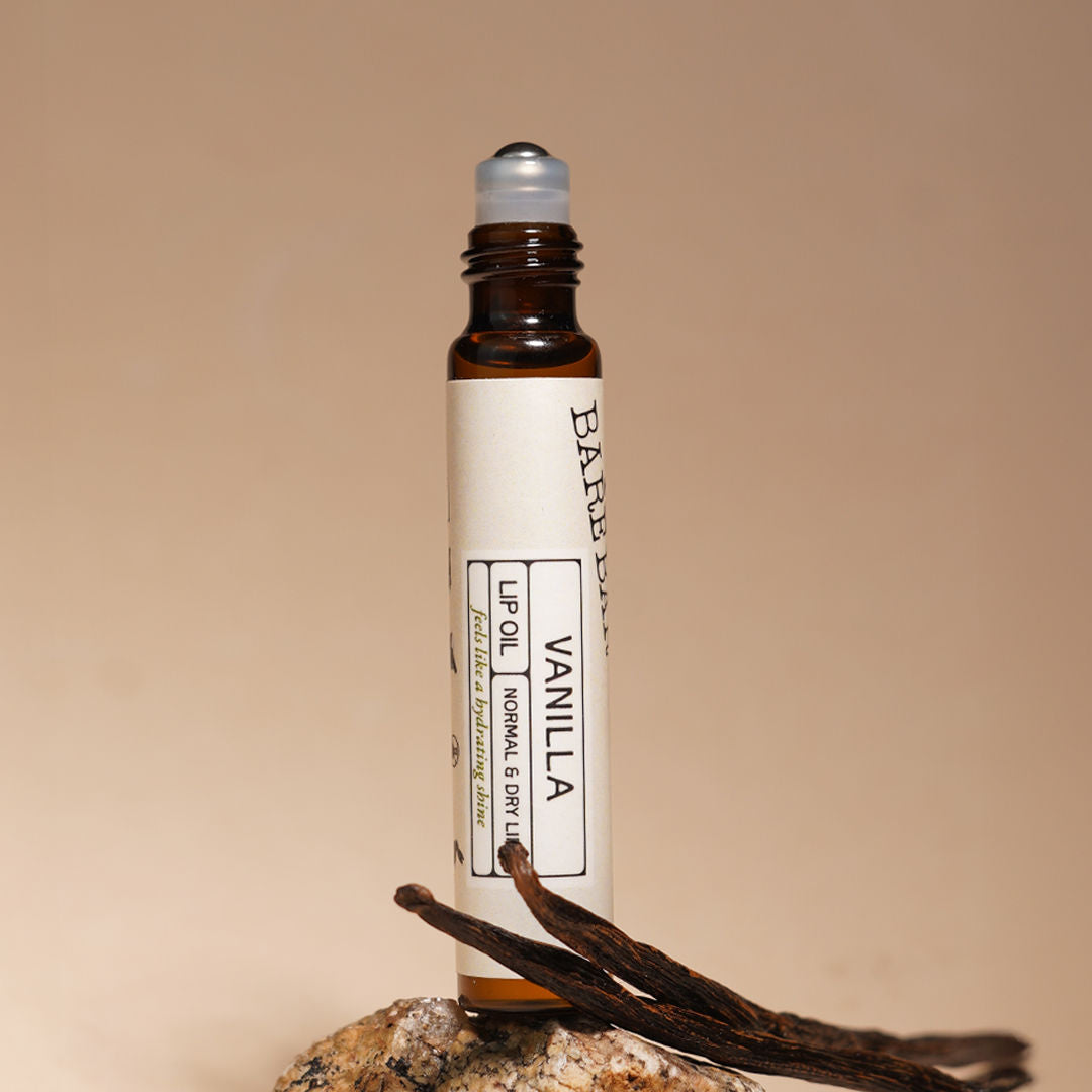 The Bare Bar Vanilla Lip Oil - Deep Nourishment with Natural Oils for Soft Lips