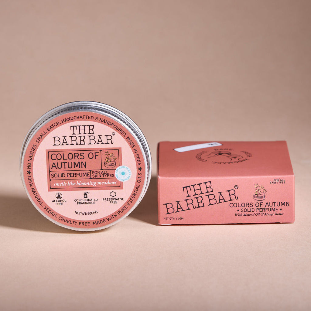 The Bare Bar Colors of Autumn Solid Perfume - Spicy floral perfume with warm, travel scent