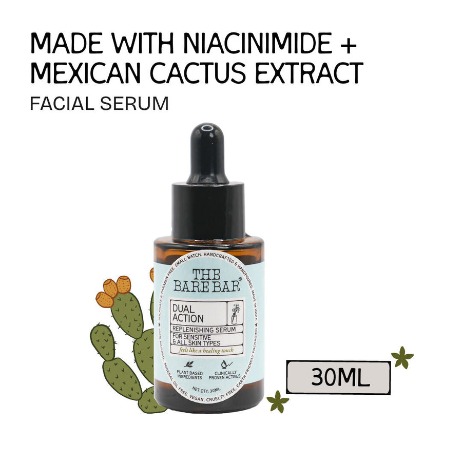 The Bare Bar Dual Action Serum with Cactus & Niacinamide
