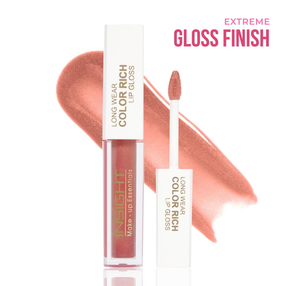Insight Cosmetics Long Wear Color Rich Lip Gloss, Moisturising Long Wear Formula, Ultra Glossy Finish