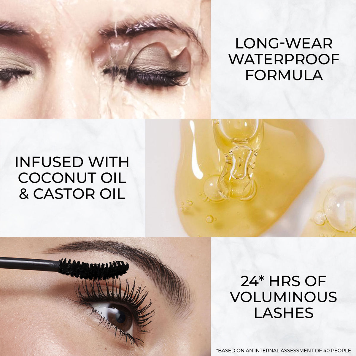 Just Herbs Serum Infused Volumizing Mascara - Deep Black