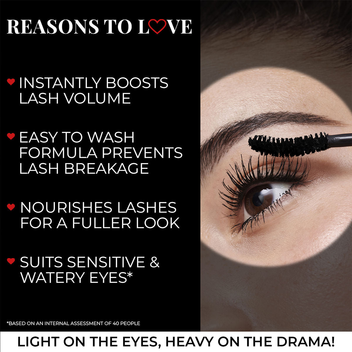 Just Herbs Serum Infused Volumizing Mascara - Deep Black