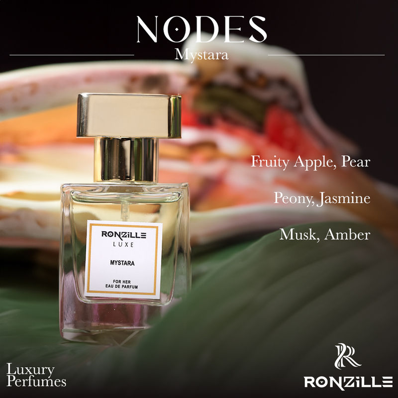 Ronzille Mystara Eau de Parfum Fruity with Musk & Amber Long Lasting Perfume For Women