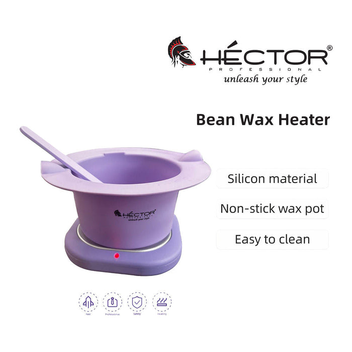 Hector Professional Bean Wax Heater, 5.5-Inch Silicon Non-Stick Pot