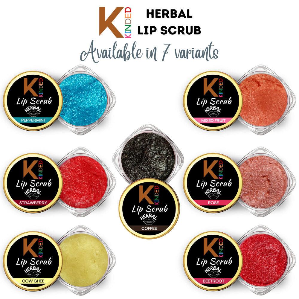 KINDED Lip Sugar Scrub Herbal Exfoliator
