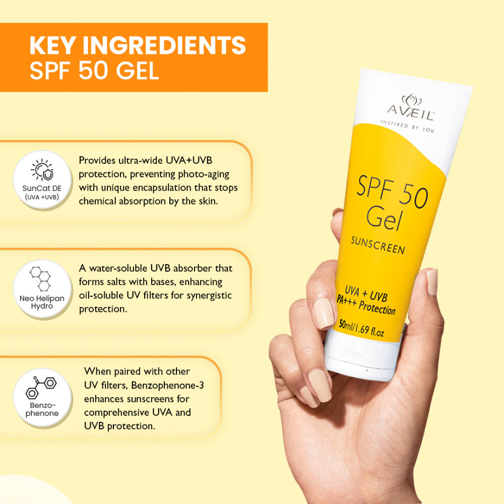 AVEIL SPF 50 Gel Sunscreen