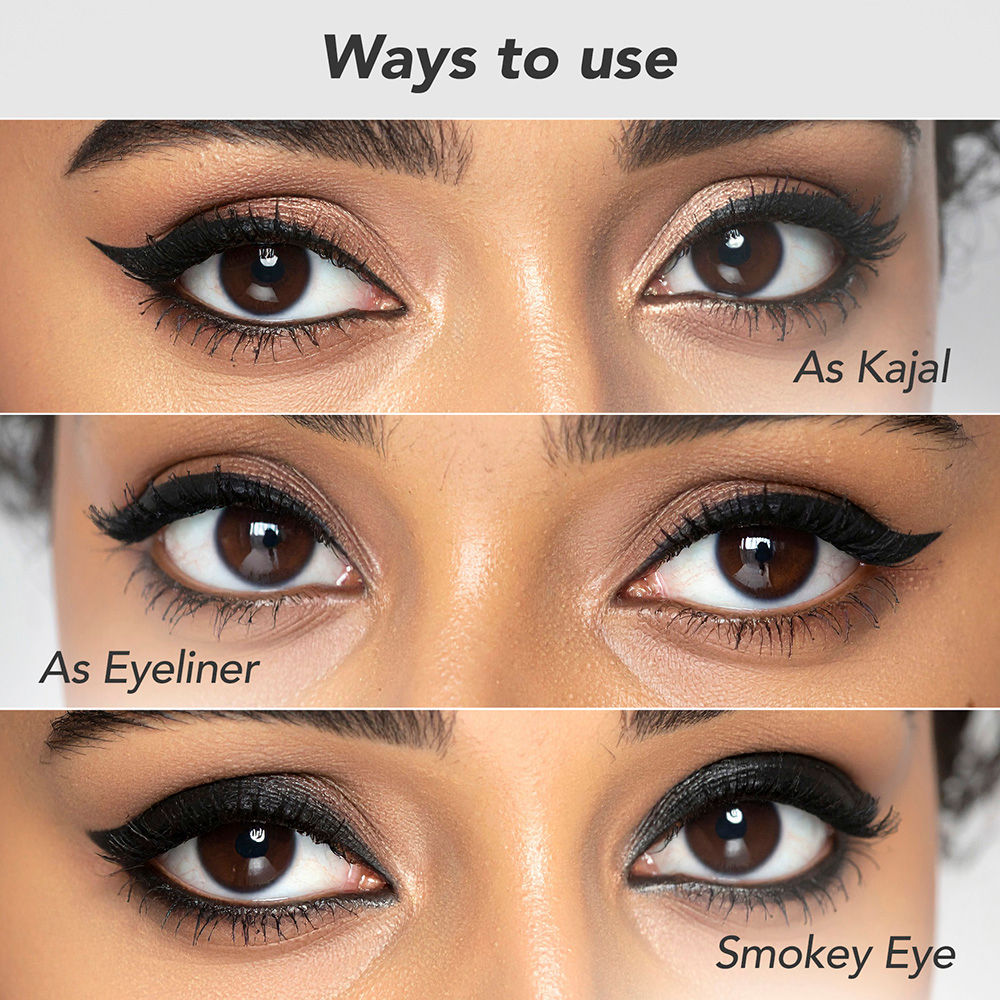 Kay Beauty Smudgeproof Jet Black Gel Kajal - Onyx