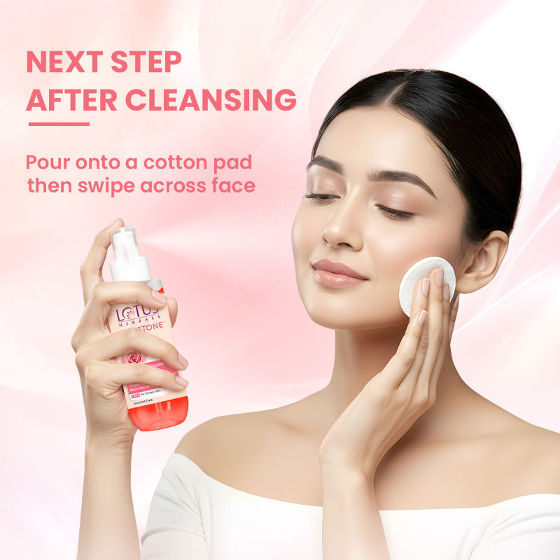 Lotus Herbals Rosetone Rose Petals Facial Skin Toner Hydrates & Moisturises Skin, Alcohol-Free