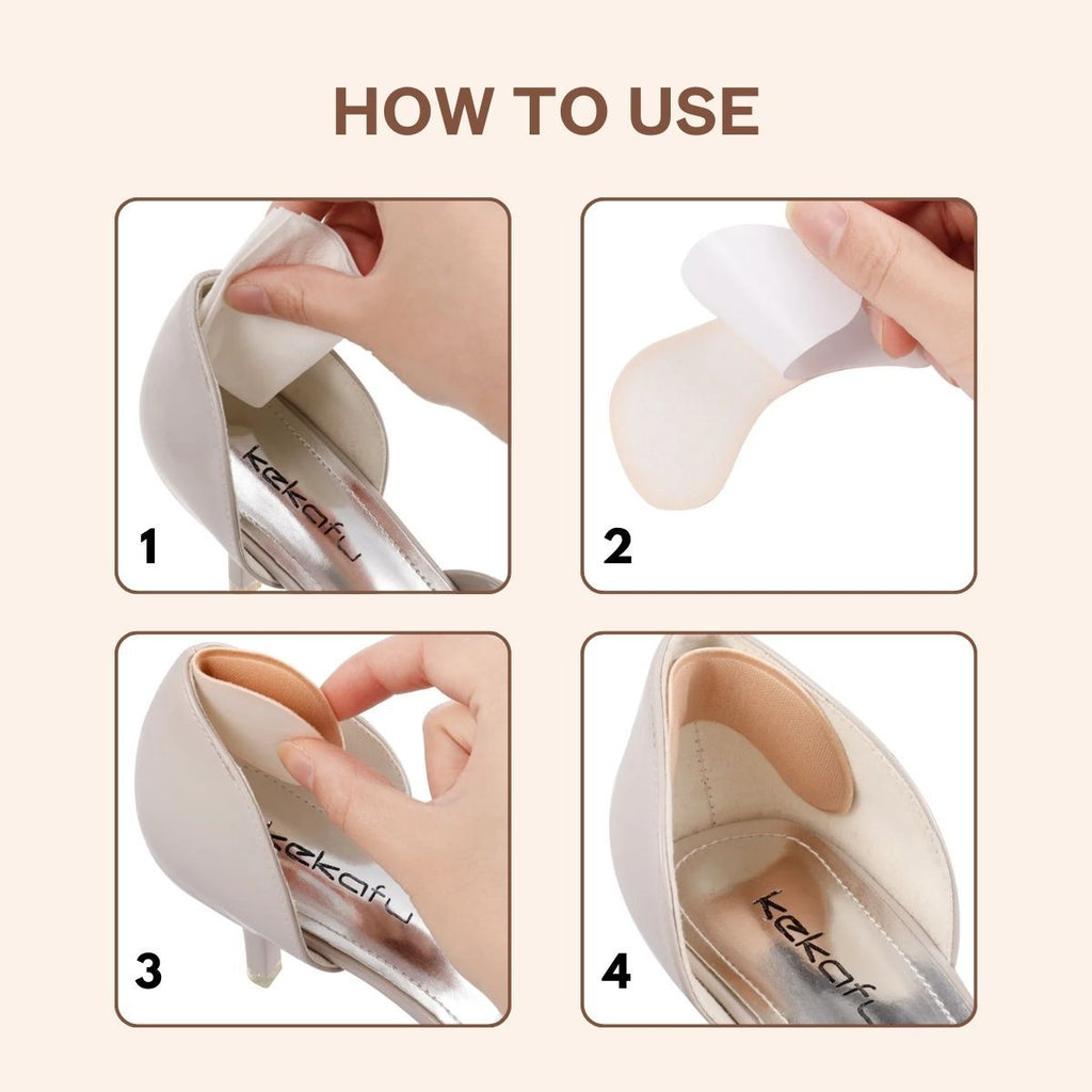 Matra Heel Liners 1 Pair Self Adhesive Shoe Bite Protector Foam Pads Inserts - Double Cushion