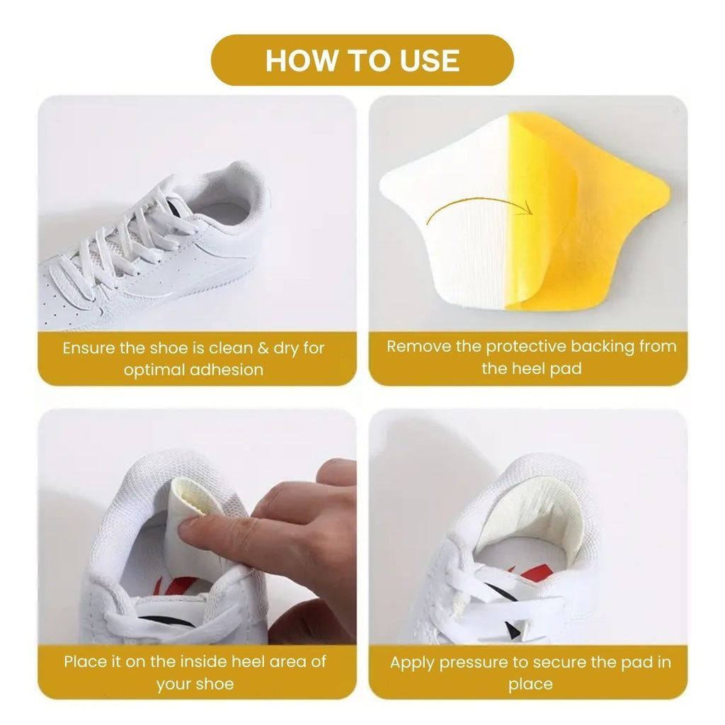 Matra Heel Liners 1 Pair Self Adhesive Shoe Bite Protector Cushion Foam Pads Inserts - Pentagon