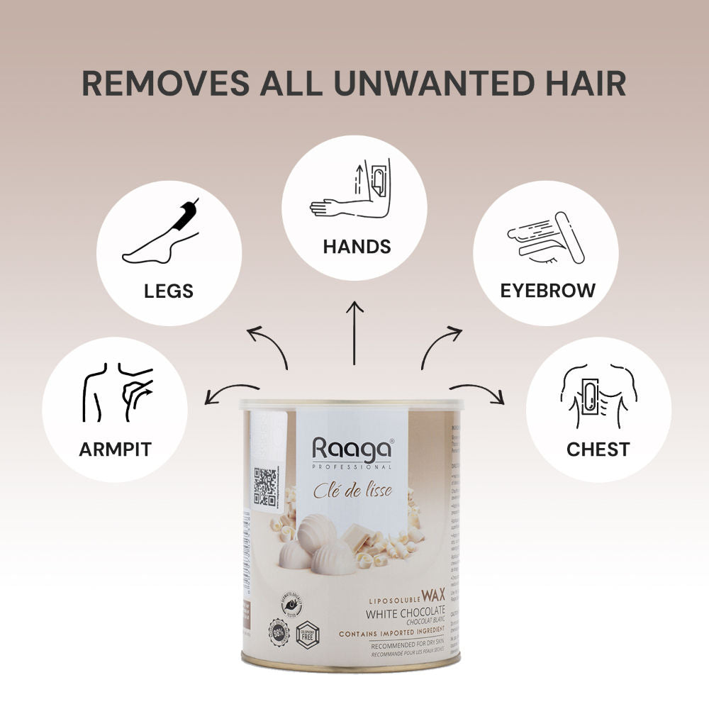 Raaga Professional Liposoluble Wax White Chocolate