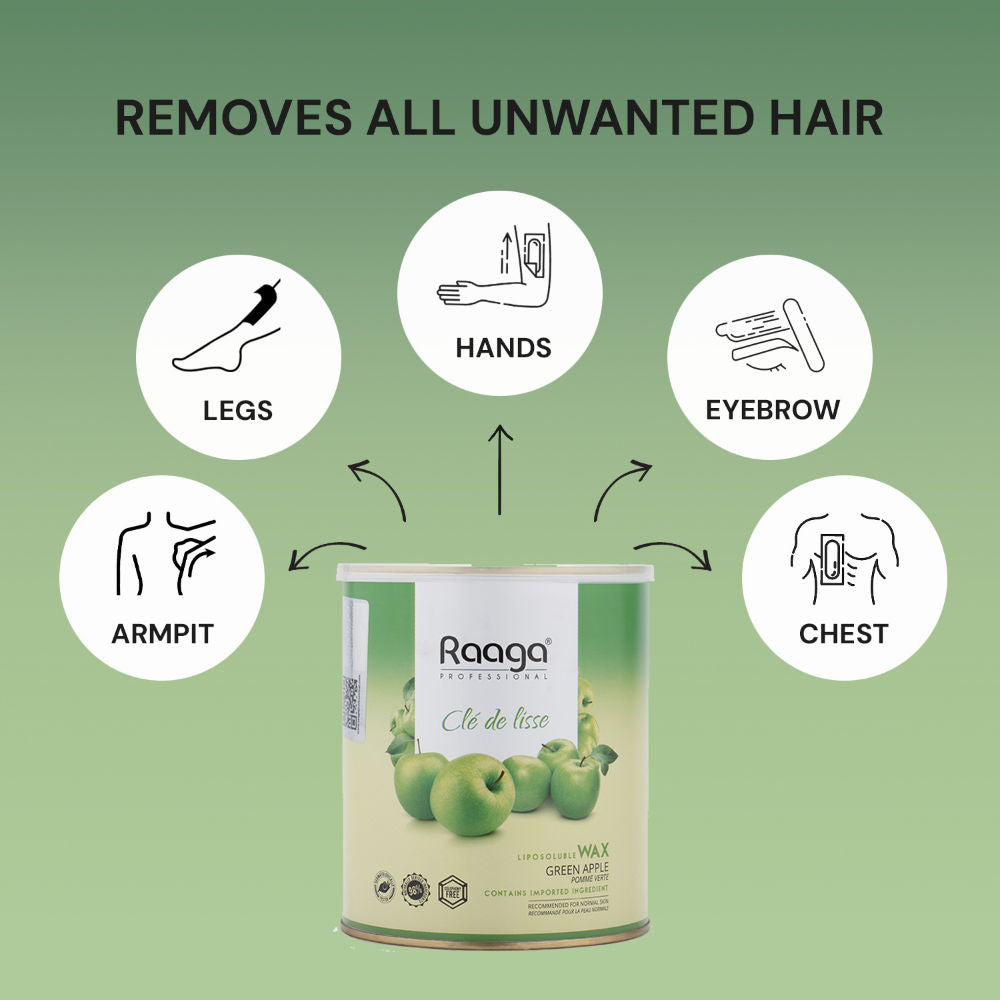 Raaga Professional Liposoluble Wax Green Apple