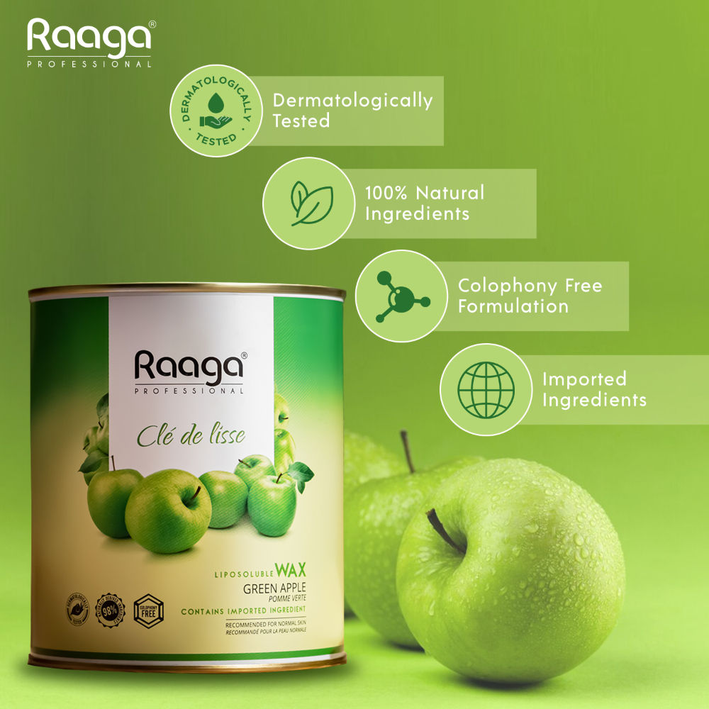 Raaga Professional Liposoluble Wax Green Apple
