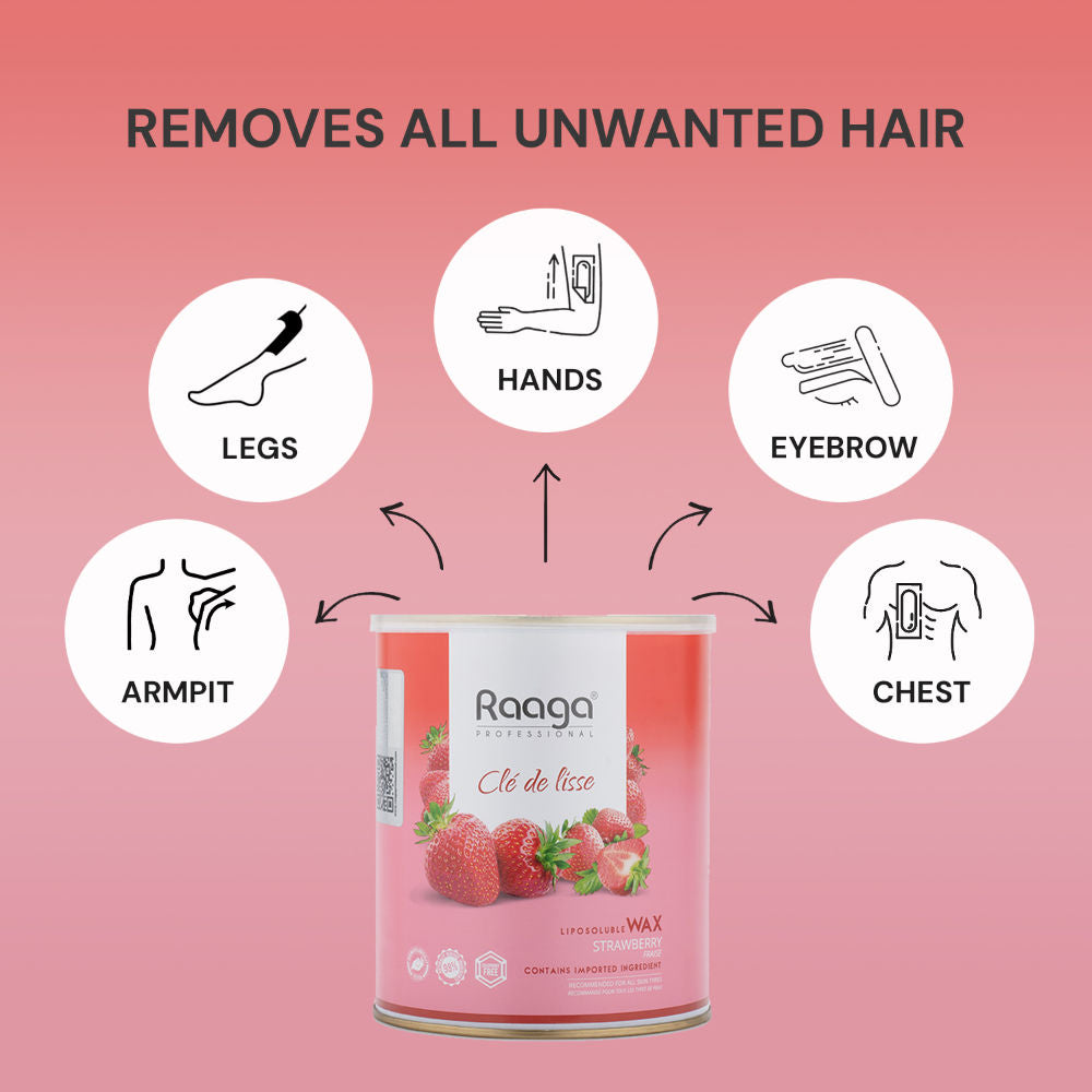 Raaga Professional Liposoluble Wax Straw Berry