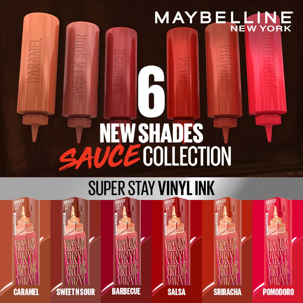 Maybelline New York Super Stay Vinyl Ink Liquid Lipstick, Instant Shine Lasts Up To 16H