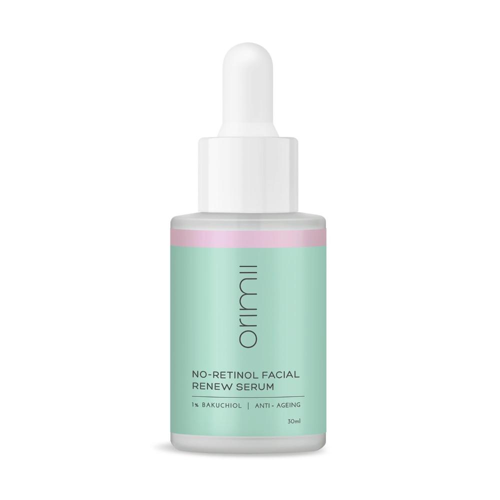 Orimii No Retinol Anti Ageing 1% Bakuchiol Face Serum - Non Comedogenic, Pregnancy Safe