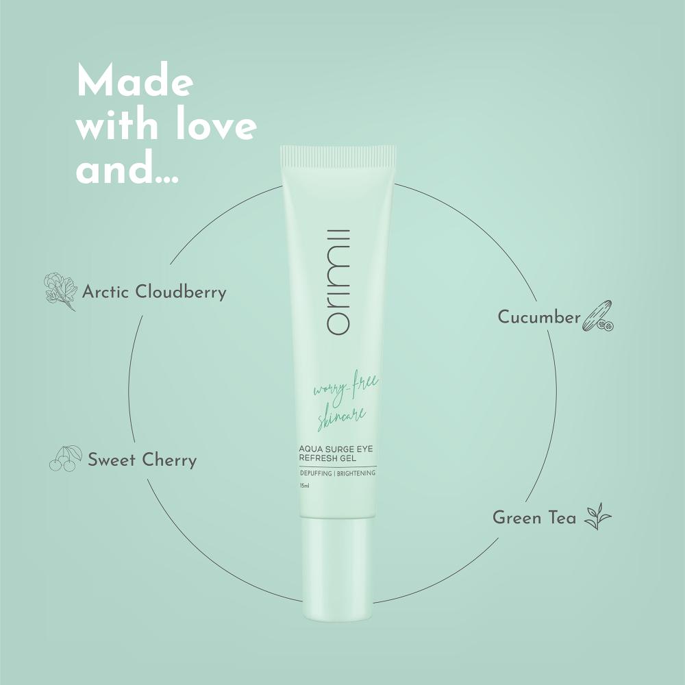 Orimii Under Eye Cream for Dark Circles/Vit C-Fragrance Free, Non Comedogenic, Pregnancy Safe