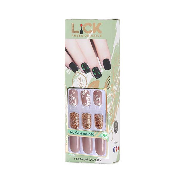 LiCK Reusable Artificial Press On Nails Acrylic Nail Extension